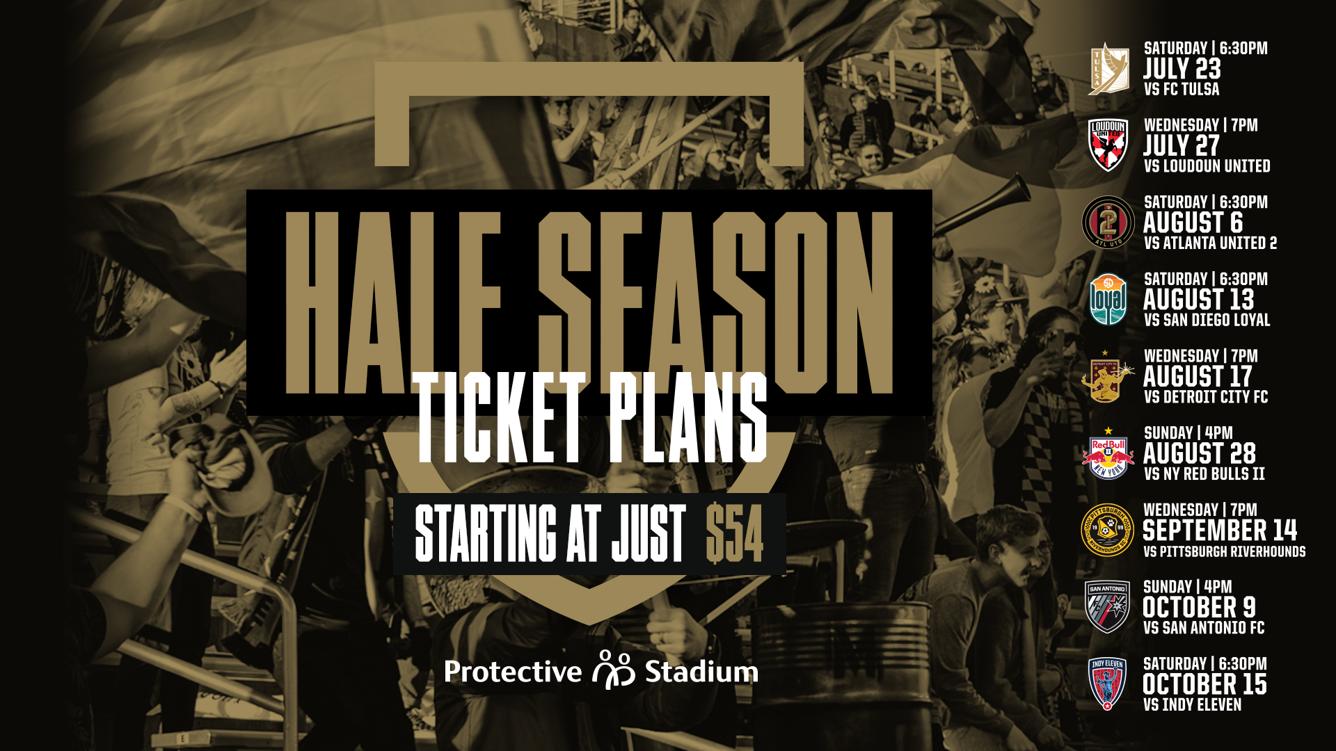 Legion FC Half-Season Ticket Packages Available Now - Birmingham